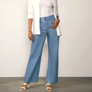 New York & Company Light Blue Wide Leg Pants